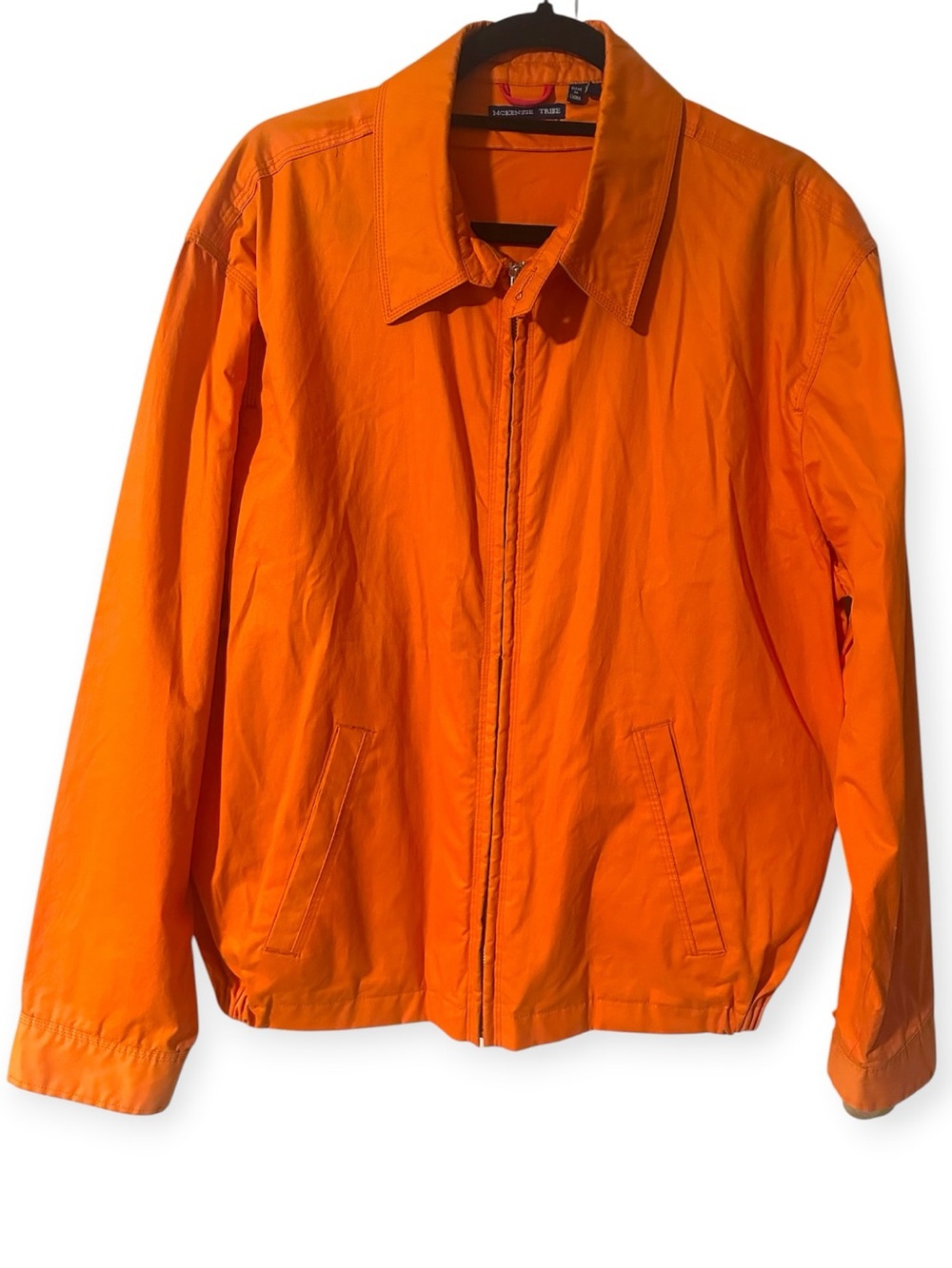 McKenzie Tribe orange zip cotton jacket m